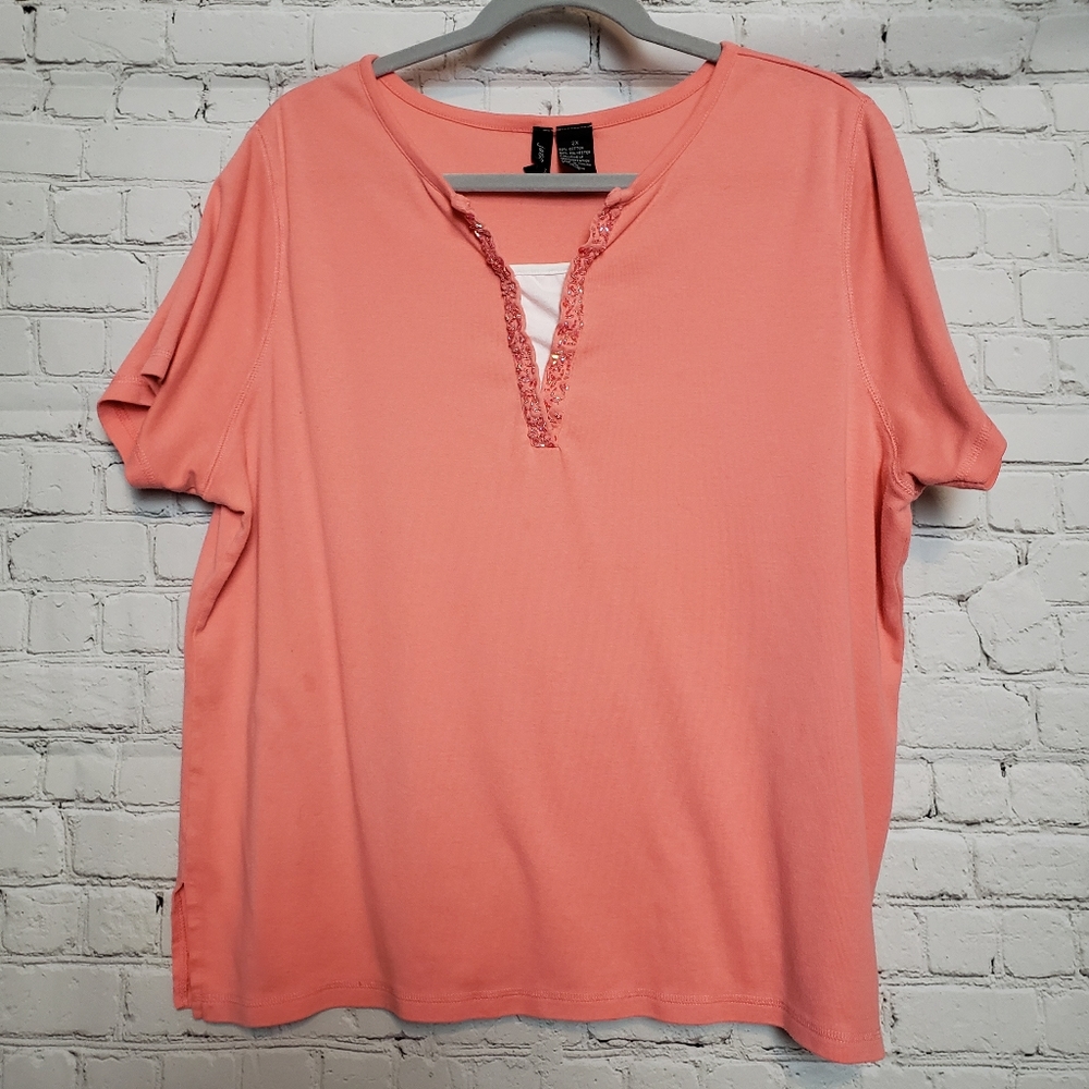 Jason Maxwell Plus Size Top sz 2X